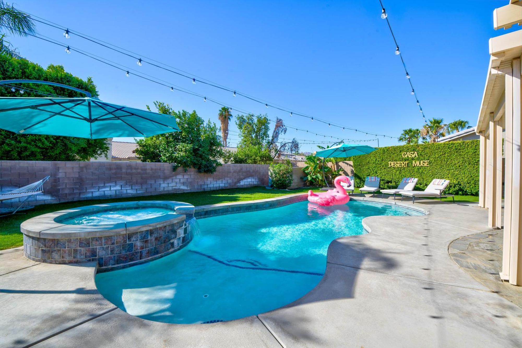 Casa Desert Muse With Heated Pool Spa Firepit Mini Golf And Games Indio Eksteriør billede