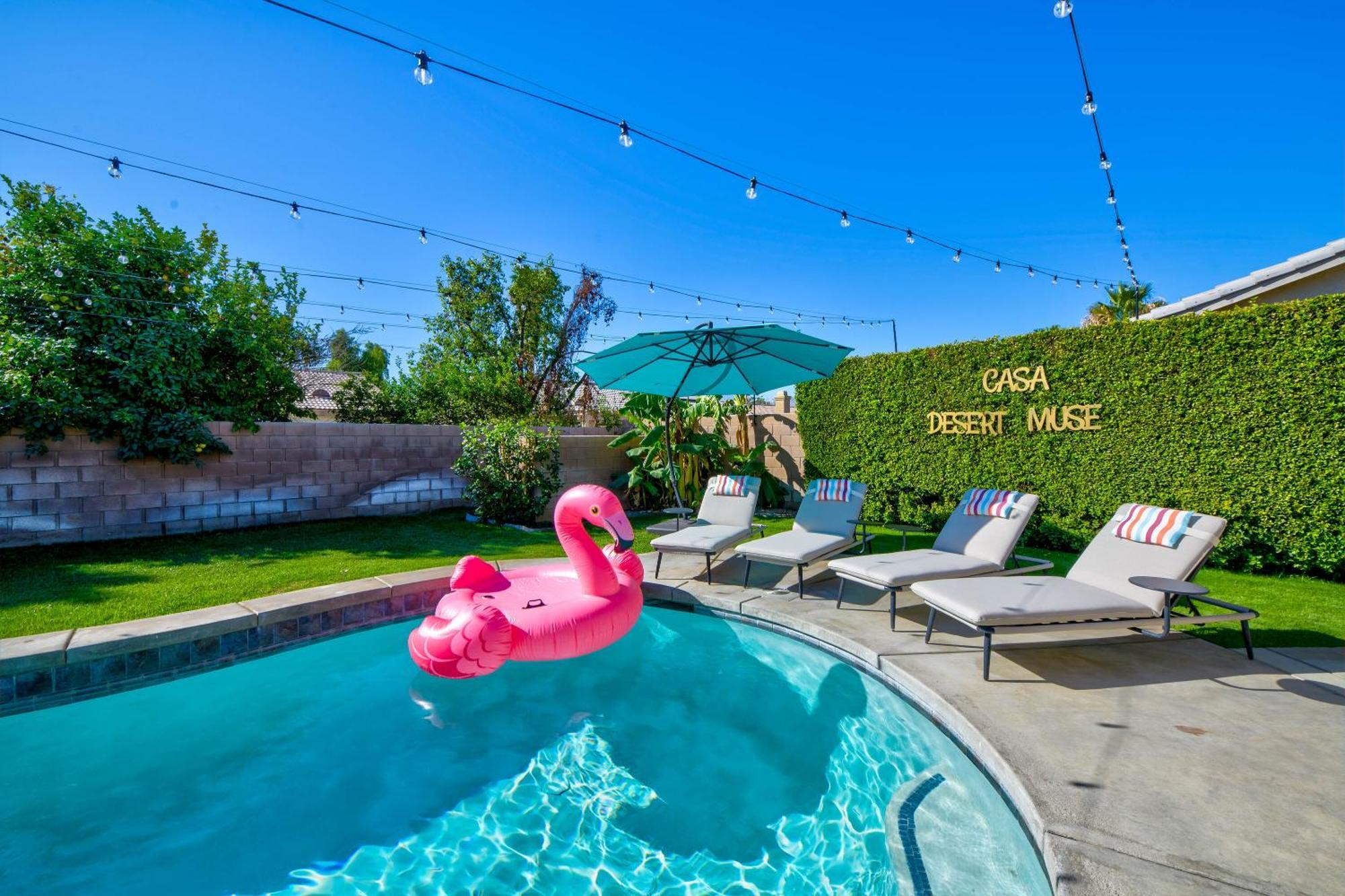 Casa Desert Muse With Heated Pool Spa Firepit Mini Golf And Games Indio Eksteriør billede